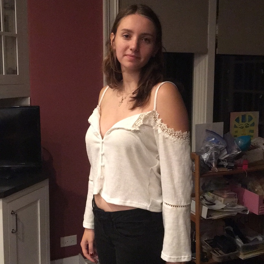 Cold shoulder blouse